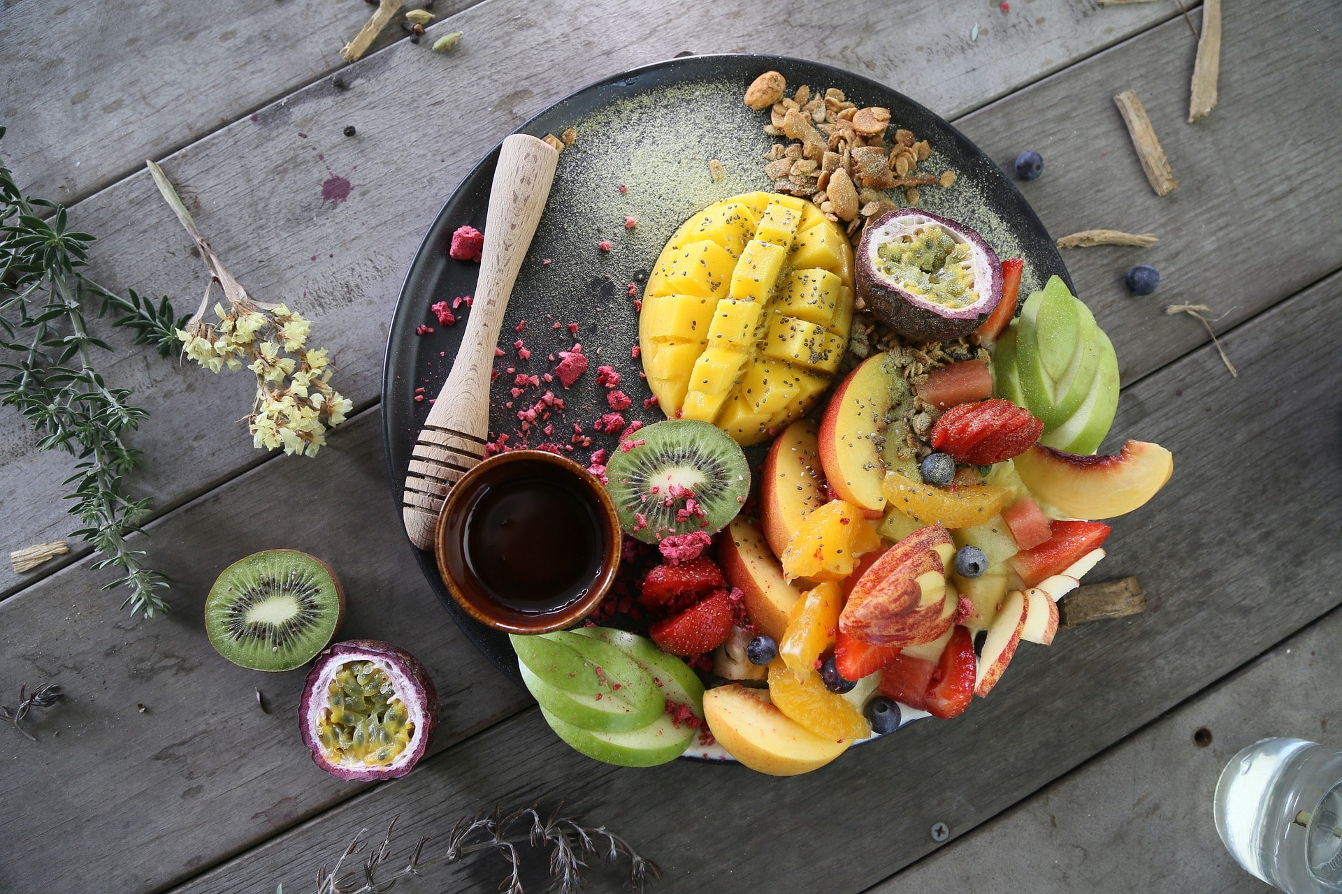 Costa Rican fruit plate