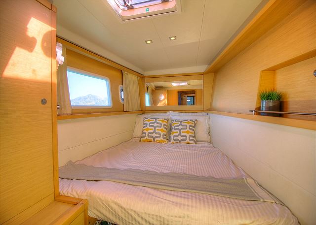 Pacific Soul catamaran rental bedrooms