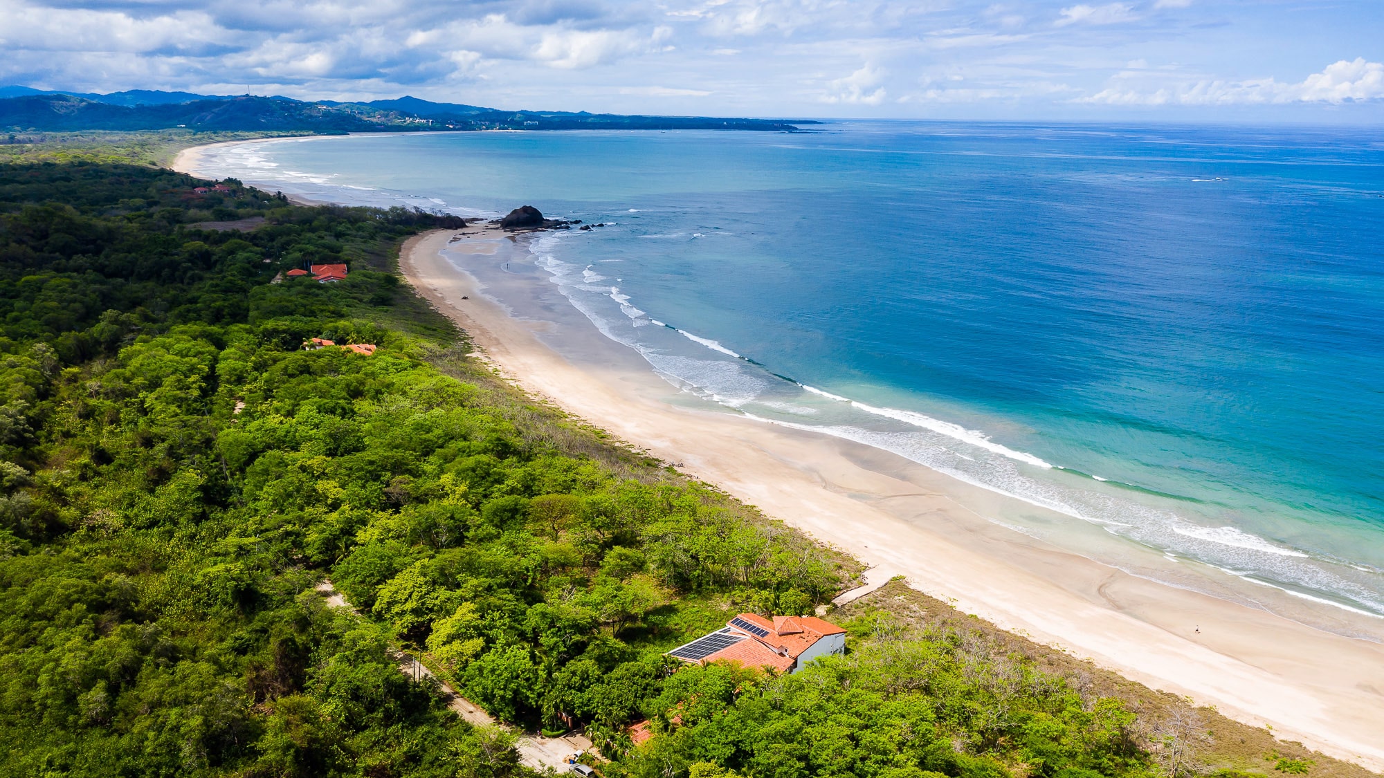aerial view Playa Grande Costa Rica 16 9