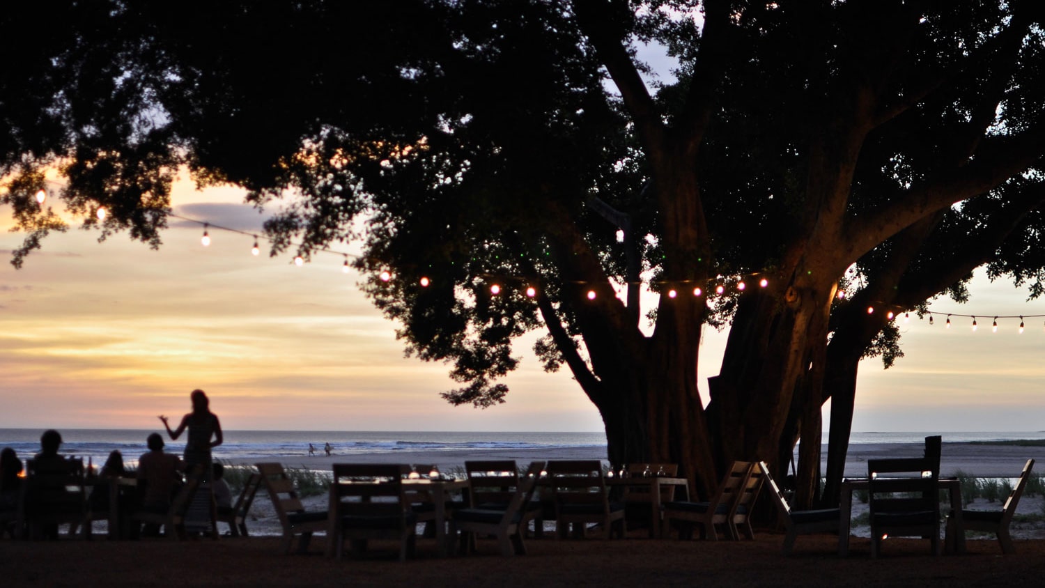 Pangas Beach Club sunset Tamarindo 16 9